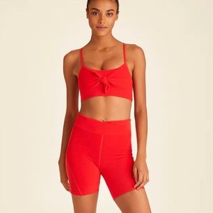 Alala workout set - bra & shorts - orange